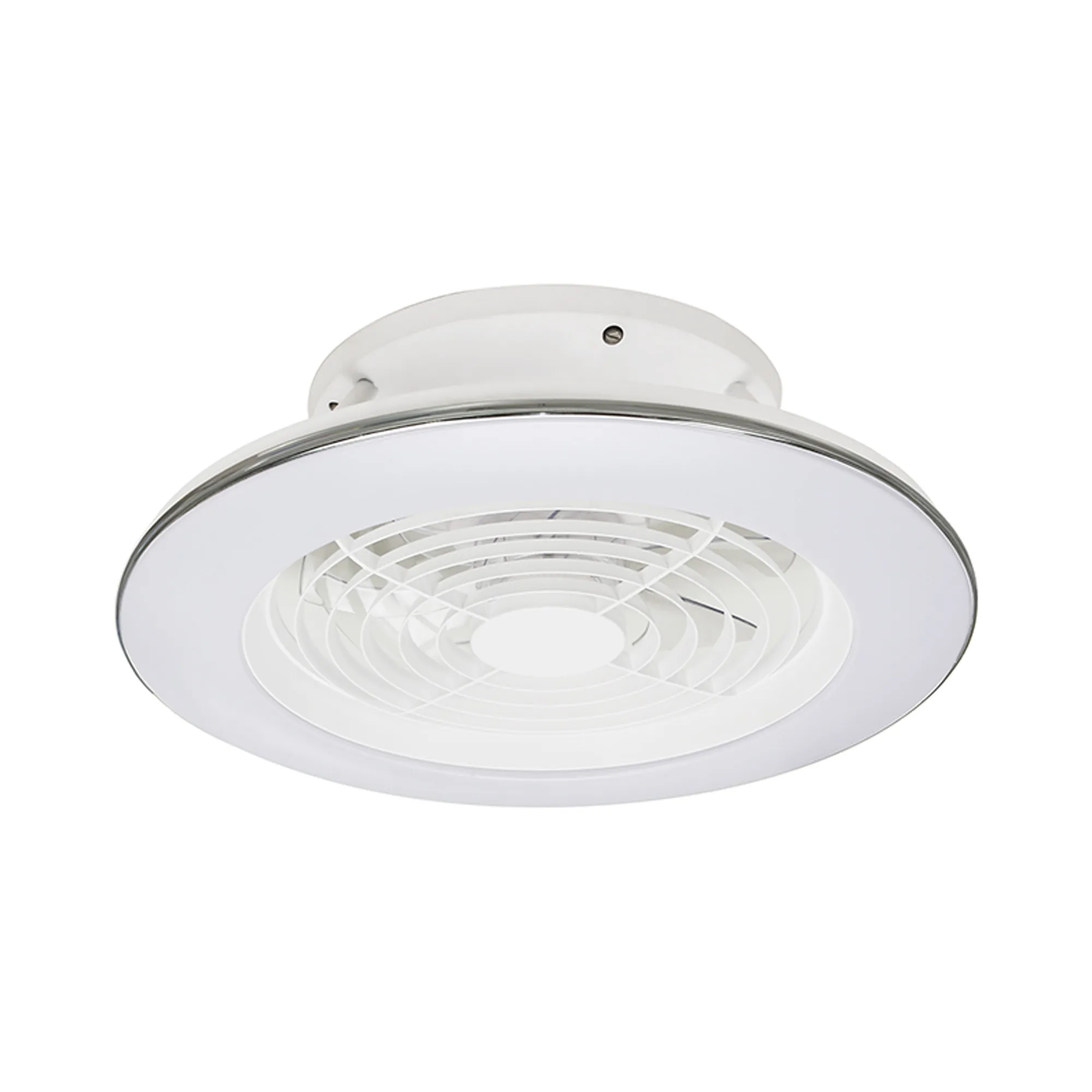 M7493  Alisio Mini 70W LED Dimmable Ceiling Light & Fan, Remote Controlled White
